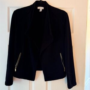 Calvin Klein Black Blazer with Gold Accents